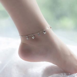 Vòng chân bạc nữ
